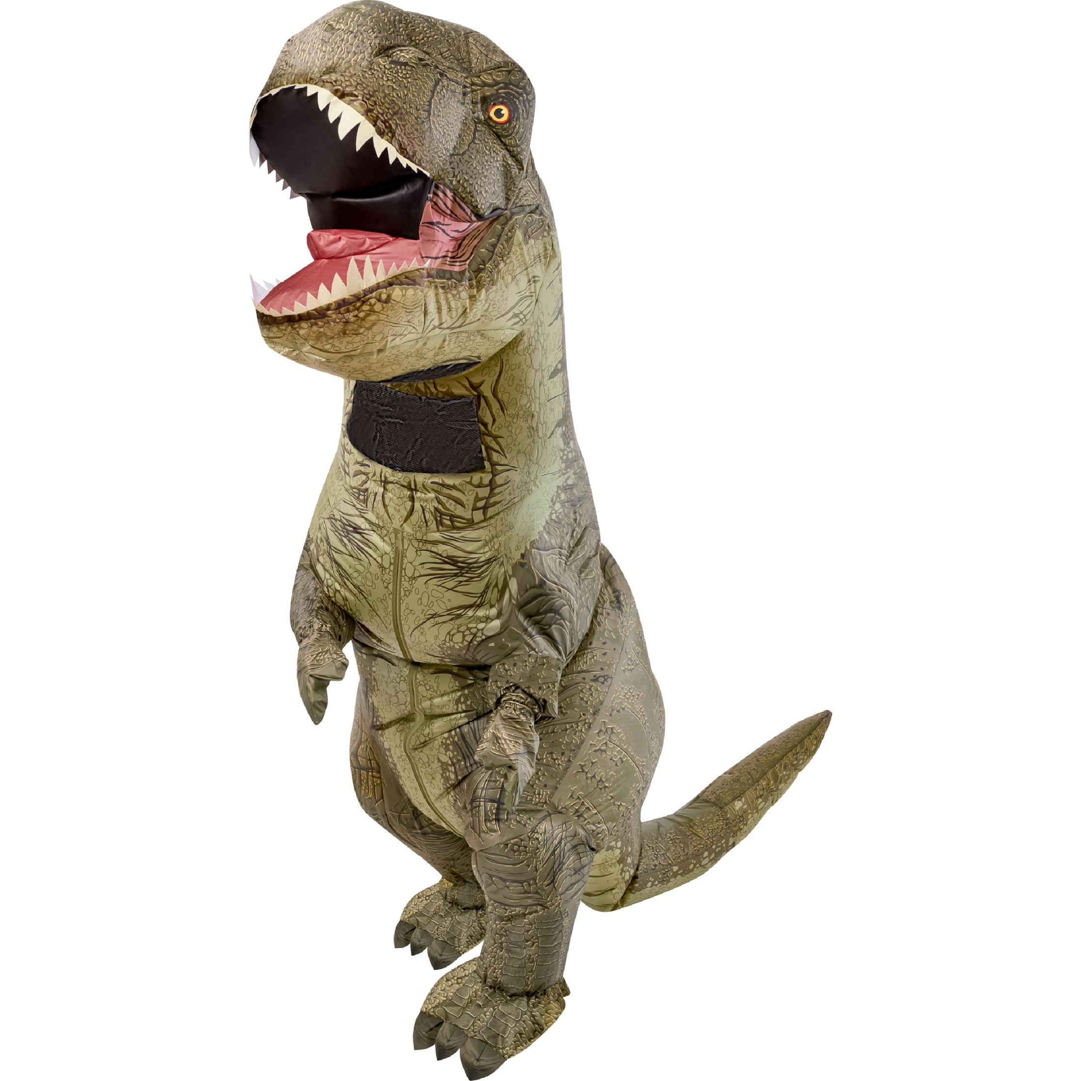 Jurassic World T-Rex Inflatable Halloween Costume for Adults, Unisex One Size Fits All (28-42), by Rubies