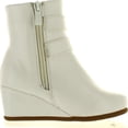 thumbnail image 2 of LINK PEGGY-90K Children Girl's Wedge Heel Double Straps High Top Ankle Booties, 2 of 4