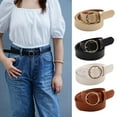 thumbnail image 4 of Women Vintage Metal Boho Leather Round Waist Belt.'' E9V7, 4 of 9