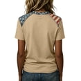 thumbnail image 4 of Women's 911 25th Anniversary Tshirt Patriotic Memorial Graphic Tee 9/11 25th Anniversary Tshirt We Will Never Forget Short Sleeve Tee, 4 of 5
