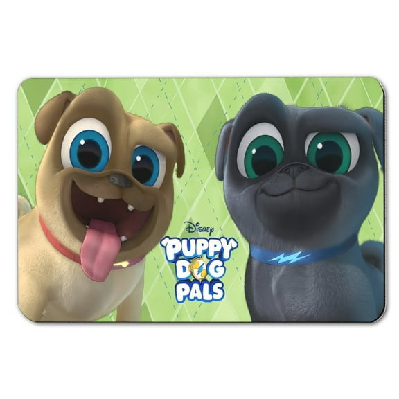 Bath Mat for Puppy Dog Pals Decor Kitchen Floor Mat Soft Flannel Door Mats Non Slip Kitchen Rugs Bath Rug Runner Carpet for Bathroom Bedroom 15.7x23.6 Inch