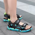 thumbnail image 4 of Kids Shoes Soft Sole Sandals Comfortable Fish Mouth Open Toe Sandals Outdoor Beach Sandals Boys and Girls Summer Outdoor Non Lightweight Beach Sandals(Coloe:Blue,Size:2), 4 of 7