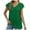 Green, variant on Hiiyo Women's V-Neck Short Sleeve T Shirt Summer Loose Casual T-Shirt Tee, Green S