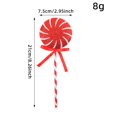 thumbnail image 6 of Christmas Candy Tree Picks with Ribbon Christmas Decorations Glitter Lollipop Candy Canes Ornaments for Xmas Tree Topper Home Vase Party Ornaments, 6 of 6