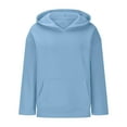 thumbnail image 6 of Women's Oversized Hoodies Sweatshirts Pullovers Long Sleeve Fleece Fall Winter Loungewear with Pocket Casual Streetwear Travel Outfits Fashion Essential Gift for Women | Aestivo,Sky Blue XL, 6 of 8