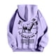 thumbnail image 5 of MHFRRA Sudadera con Capucha Cómoda y Temática para Un Estilo Informal y Acogedor con Diseño y Ajuste Moderno Púrpura claro, 5 of 5