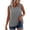 Black, variant on Womens Gingham Tank Tops Cotton Linen Plaid Sleeveless Shirts Summer Casual Fashion Resort Wear