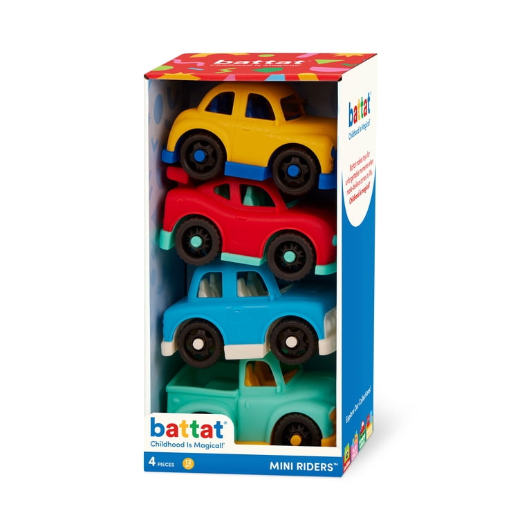 Juguetes De Madera New Classic Toys - Vehículos/Coches, 4 Piezas, Calidad Duradera Para Niños