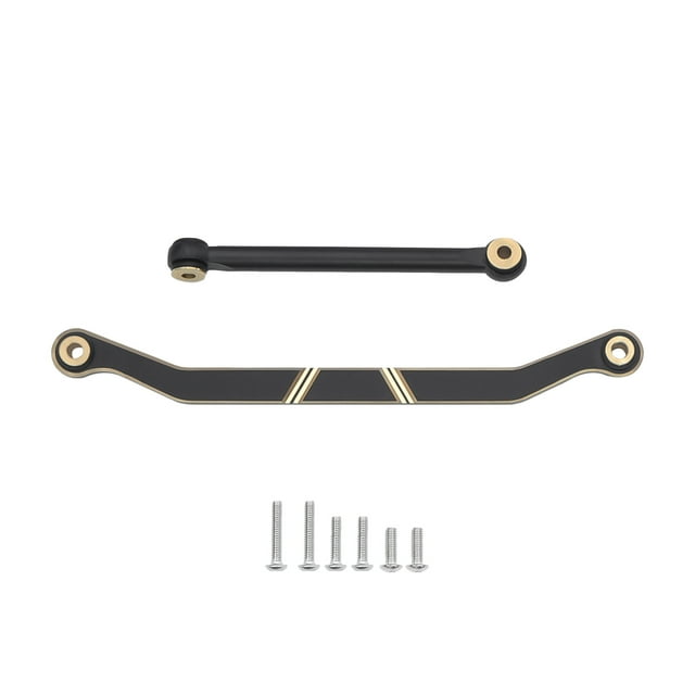 Baohd 1/18 Steering Link Rod RC Upgrade Part Brass Durable Steering Linkage Tie Rod For Ascent18 RC Car Part Black