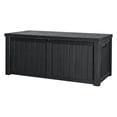 thumbnail image 1 of KWUXIN 120 Gallon Resin Deck Box Waterproof Indoor Outdoor Storage Box Lockable Large Storage Container for Patio Furniture Cushions and Garden Tools, 1 of 4