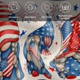 thumbnail image 6 of 4th of July Cloth Napkins, USA Flag Gnomes Independence Day Rustic Washable and Reusable Dinner Napkins Set of 6, Table Napkin for Kitchen Party Birthday Wedding Hotel Housewarming 20"x20", 6 of 9