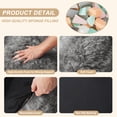 thumbnail image 3 of QinaQin Sillón puff grande para adultos con relleno de espuma, ultra suave y cómodo, ideal para sala, recámara, lectura y momentos de descanso, 3 of 7