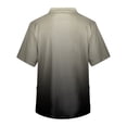 thumbnail image 4 of Domuza Scrub Top Men Gradient Tie-Dye Short Sleeve V Neck Work Uniform Big and Tall Comfy Soft Medical Scrub Tops with 3 Pockets Gray 5XL, 4 of 4
