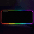thumbnail image 2 of Alfombrilla de ratón para juegos RGB, 800 x 300 mm, XXL, grande, con 14 modos de iluminación, 7 colores LED, impermeable, antideslizante, para ordenador, PC, jugadores profesionales, color, 2 of 8