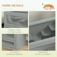 thumbnail image 6 of Pefilos 23" 2-Level Hamster Cage with Openable Top, Door, Shelf, Ladder, Pet Cages for Small Animals Guinea Pig Hutch House Indoor, Gray, 6 of 8