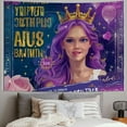 thumbnail image 2 of Orinice Princess Crown Purple Tapestry Wall Hanging Unique Style Graphic Tapestries Home Decor for Living Room Bedroom 40x60inch, 2 of 6