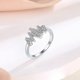 thumbnail image 3 of Anillo de Plata de Ley 925 Yashi 7 Filas de Diamantes y Circonitas Código de Modelo 12235 7, 3 of 3