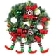 thumbnail image 2 of Corona de Navidad NikouMX Divertida Novedad Piernas Arpillera De Elfo 40 cm, 2 of 8