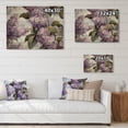 thumbnail image 4 of Designart "Purple grey Lilies Bloom Fragrant III" Floral Print on Natural Pine Wood, 4 of 5