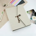thumbnail image 5 of DIY Black Pages Photo Album Scrapbook Linen Photo Book with Vintage Decoration, 5 of 5