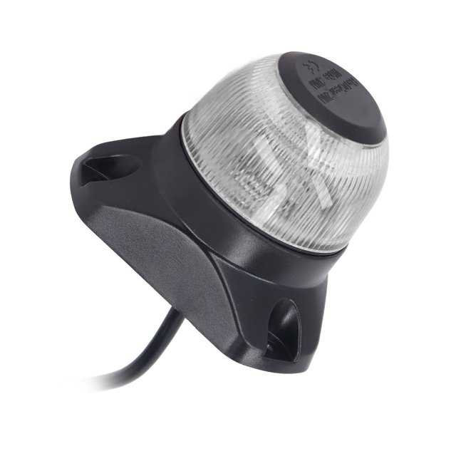 Luz De Navegación, Luz De Navegación Para Barco PC LED 10-30V DC 3W IP67 Luz De Señal De Navegación Marina Impermeable 360 Luz De Popa Redonda, Luces De Navegación