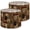 Color 3, variant on Rustic Linen Drum Lamp Shades Rustic Forest Wildlife Deer Maple Leaves Cabin Geometric 13" x 13" x 10" Lampshade for Table Lamps Floor Lamps Lamp Shade Replacement Easy Assembly Required