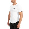 thumbnail image 3 of BROKIG Mens BOLD Gym Workout Shirt, Casual-Fit Lightweight Muscle T-Shirts for Men (Medium, White), 3 of 7