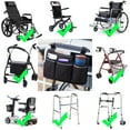 thumbnail image 3 of SHCKE Wheelchair Side Bag Electric Wheelchair Armrest Bags Rollator Bag Wheelchair Storage Pouch Bag Wheelchair Side Organizer, 3 of 8