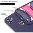 thumbnail image 3 of for iPhone 11 Phone Case Cute Slim Shockproof Case with Wireless Charging Support and Protection, Deep Purple, 3 of 14