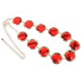 thumbnail image 4 of Waist Chain Women Body Chain Teen Girls Cosplay Parties Metal Red Rhinestone Figure Enhancement 1Pcs, 4 of 5