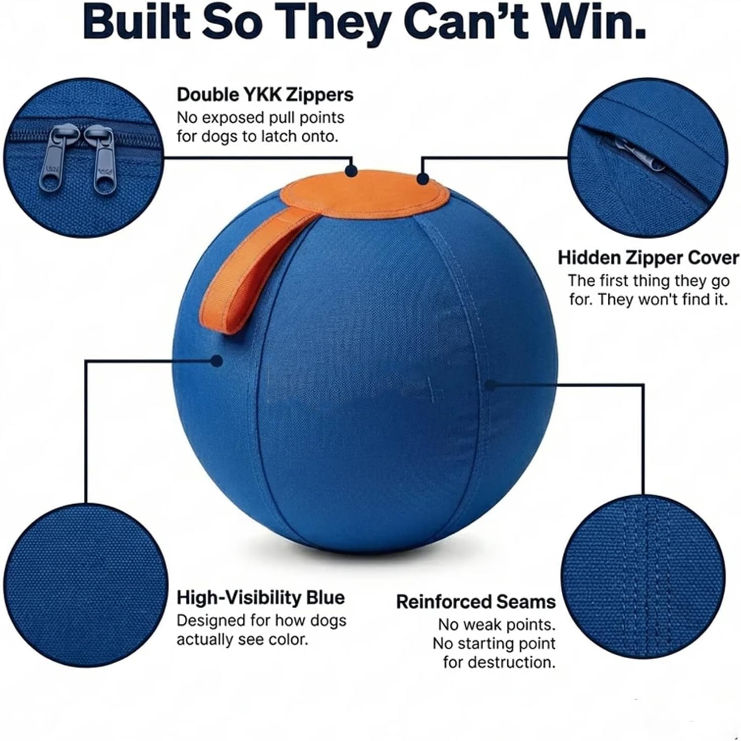 HZMSYQ Dog Toys for Aggressive Chewers, Indestructible Dog Toys for Large Dogs to Reduce Pet Anxiety and Boredom for Small, Medium, Large Breed, Dog Chew Toys to Keep Them Busy