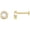 Gold 01, variant on 14K Yellow Gold .03 CT Natural Diamond Press Fit Back Stud Earring