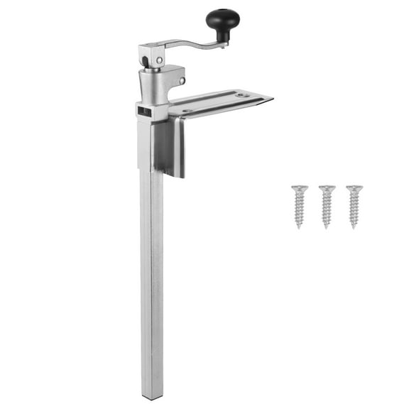 KFFKFF Commercial Manual Can Opener, Durable Tabletop Can Opener for Cans Up to 11.8 Inches Tall, Adjustable Height Design with Screw Mounting, Ideal for Restaurants, Hotels, and Food Stores