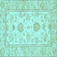 thumbnail image 1 of Ahgly Company Indoor Square Oriental Light Blue Traditional Area Rugs, 8' Square, 1 of 4