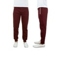thumbnail image 1 of Mens Fleece Jogger Pants with Zipper Pocket Upto 5XL, 1 of 2