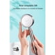 thumbnail image 5 of Cabezal de ducha de alta presión de acero inoxidable 304, ducha de baño, ducha de mano, ahorro de agua, fácil instalación, método de rociado en forma de cintura, 5 of 5