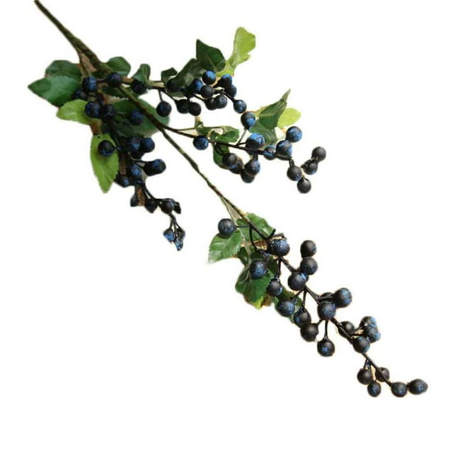 10PCS Christmas Berry Foam Artificial Flower Fake Fruit Berries Beans Wedding Decorative Simulation Flower White