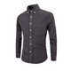 thumbnail image 1 of Blusa y camisa de manga larga con cuello vuelto para hombre, color liso, informal, a la moda, con bolsillos, manga larga, botones, cárdigan, sudadera con capucha, blusa de poliéster para hombre, 1 of 4