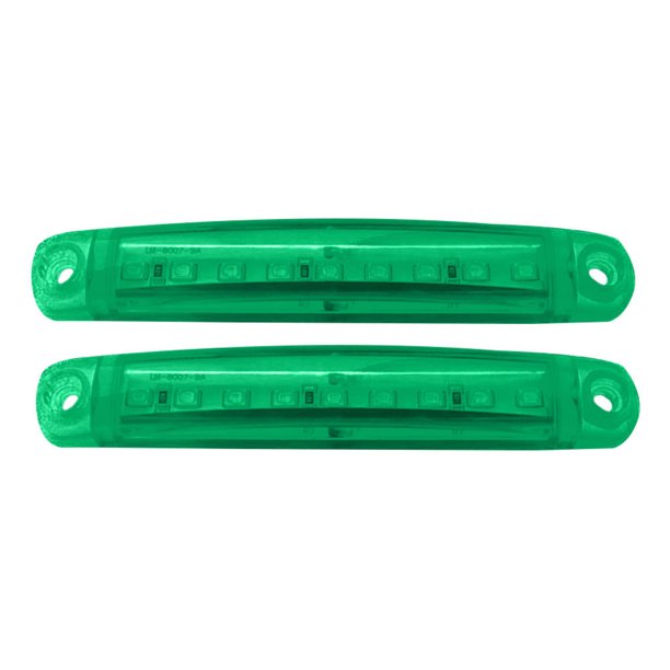 1 par 9LED Camión Remolque Autobús Indicador de luz lateral Indicador de señal de giro 12-24V Ndcxsfigh Accesorios para autos y motos