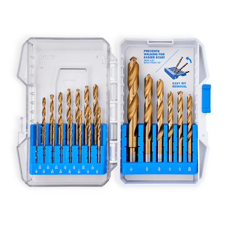 HART 21-Piece Titanium Drill Bit Set