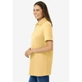 thumbnail image 3 of Woman Within Plus Size Perfect Short-Sleeve Polo Shirt, 3 of 6