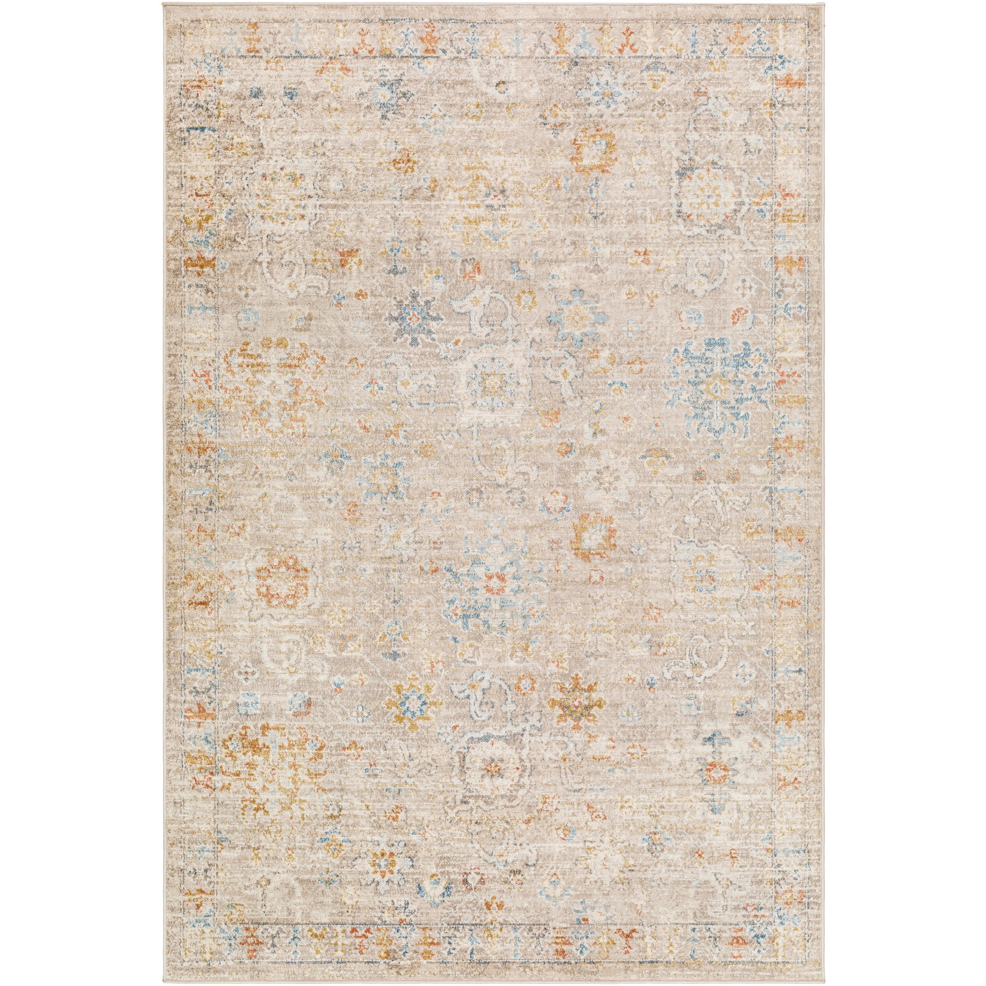 Artistic Weavers Pertek Area Rug, Taupe/Rust, 5'3" x 7'