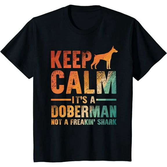 Funny Doberman Art Men Women Doberman Pinscher Dog Walker T-Shirt