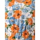 thumbnail image 5 of Vestido Maxi de Talla Grande para Mujer Agnes Orinda, de Manga Larga, Escote en V, Chifón Floral, con Cinturón, 1X Beige, 5 of 6