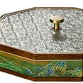 thumbnail image 6 of Esquirla Divided Serving Box Food Storage Organizer Multipurpose Dried Fruits Platter Snack Box for Cookies Desserts Nuts Dried Fruits Green, 6 of 8