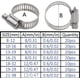 thumbnail image 5 of Abrazaderas de abrazadera de manguera Abrazaderas de manguera de acero inoxidable 304 ajustables de 21 a 38 mm Tornillos para manguera de agua para manguera de agua familiar, tubo de combustible, cli, 5 of 5
