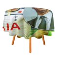 thumbnail image 1 of Harry Kane Mantel Redondo con Estampado Icónico de Temática, Se Adapta a la Mayoría de Mesas, Fácil de Cuidar, Regalo Perfecto para Aficionados, Amigos y Familia.180cm, 1 of 6