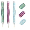 thumbnail image 2 of Kit de bolígrafo para bordar con pintura de diamantes, accesorios para punto de cruz, bolígrafos para manualidades, bolígrafos con punta perforadora, cinta adhesiva, rodillo, 2 of 4