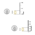 thumbnail image 4 of Charmsy Gold Plated Multi CZ Click Top Small Huggie Hoop Earrings for Women 16 MM, 4 of 5