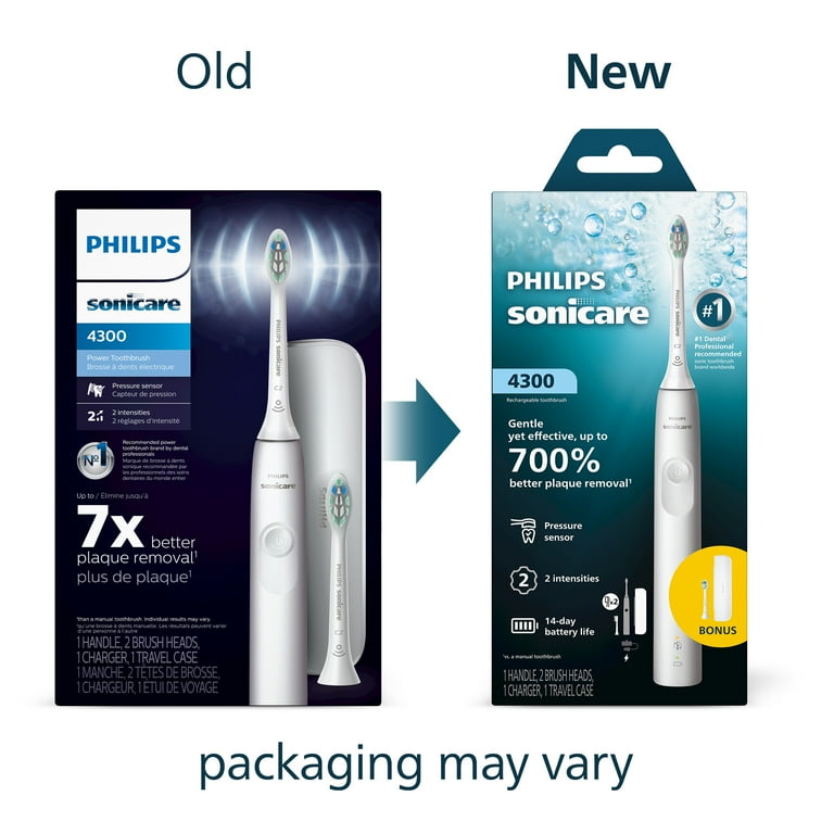 Philips Sonicare 4300 Electric Toothbrush, Optimal Gum Health